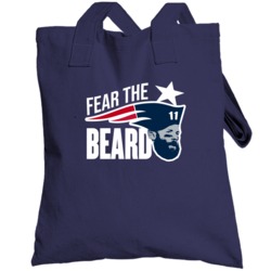 Fear The Beard Julian Edelman New England Football Fan Totebag