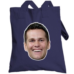 Tom Brady Face Head Cut Out Totebag