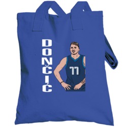 Luka Doncic Favorite Player Comic Look Dallas Basketball Fan Totebag