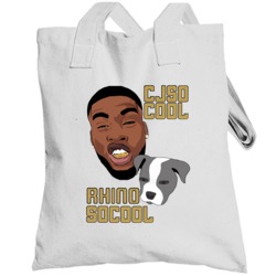 Cj So Cool Rhino So Cool Popular Youtube Personality Fan Totebag