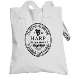 Harp Irish Beer Label Totebag