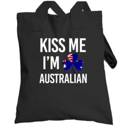 Kiss Me I'm Australian Irish St Patrick's Day Nationality Parody Beer 