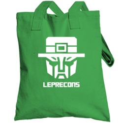 Leprecons Transformers Funny St Patricks Day Totebag