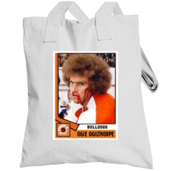 Ogie Ogilthorpe Hockey Card Slapshot Retro Hockey Movie Fan Totebag