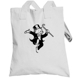 Monopoly Man Boardgame Character Poster Logo Fan Totebag