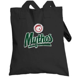 Mythos Brewery Greek Beer Ale Logo Worn Look Totebag