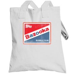 Bazooka Bubble Chewing Gum Logo Candy Retro Worn Look Totebag