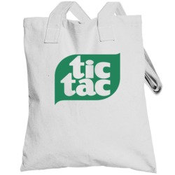 Tic Tac Candy Mint Brand Logo Totebag