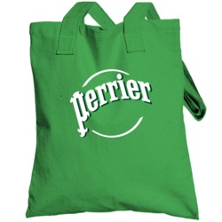 Perrier Sparkling Water Drink Bottle Can Logo Fan Totebag