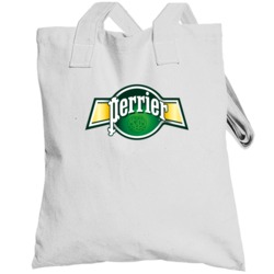 Perrier Sparkling Water Drink Bottle Logo Fan Totebag