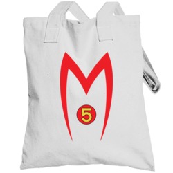 Speed Racer Mach 5 Car Logo Japanese Racing Cartoon Totebag