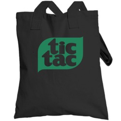 Tic Tac Candy Mint Brand Logo Raglan Totebag