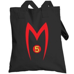 Speed Racer Mach 5 Car Logo Japanese Racing Cartoon Raglan Totebag