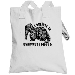 I Believe In Snuffleupagus Cute Retro Tv Totebag