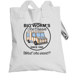 Big Worms Ice Cream Since 1995 What Chu Want Friday Movie Fan Totebag