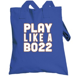 Play Like A Boss Mike Bossy New York Nyi Hockey Vintage Retro Fan Tote