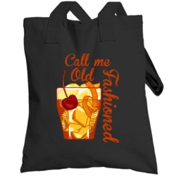 Call Me Old Fashioned Cute Favorite Drink Raglan Totebag