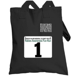 Rabies Awareness Fun Run Funny The Office Tv Show Fan Totebag