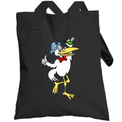 Vlasic Pickle Stork Food Fan Raglan Totebag
