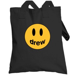 Drew Smile Happyface Emoji Trending Celeb Inspired Beebs Fan Totebag