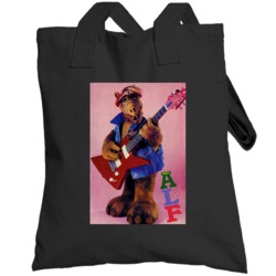 Alf Guitar Poster 80s Alien Tv Show Sitcom Fan Raglan Totebag