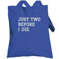 Just Two Before I Die Chicago Baseball Fan Totebag