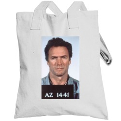 Clint Eastwood Escape Celebrity Mugshot Vintage Grunge Look Fan Toteba