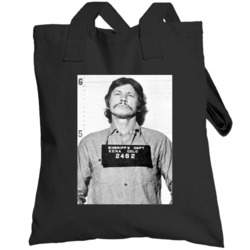 Charles Bronson Celebrity Mugshot Vintage Grunge Look Fan Raglan Toteb