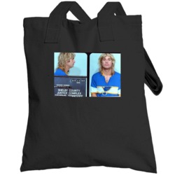 Ozzy Rockstar Celebrity Mugshot Vintage Grunge Look Fan Raglan Totebag