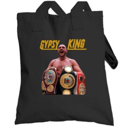Tyson Fury Gypsy King British Boxing Champion Fight Fan Totebag