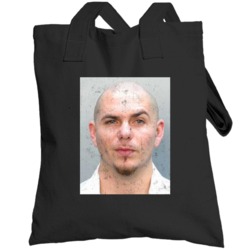 Armando C Perez Pitbull Mugshot Rapper Music Fan Raglan Totebag