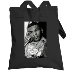 Mike Tyson Heavyweight Champion Boxing Vintage Look Fan Raglan Totebag