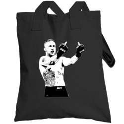 Justin Gaethje Flipping The Bird Mixed Martial Artist Fan T Totebag