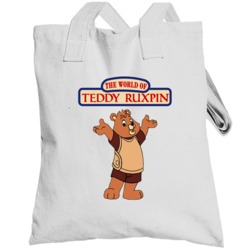 The World Of Teddy Ruxpin Popular 80s Childrens Teddy Bear T Totebag