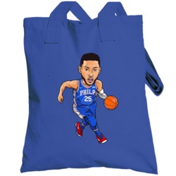 Ben Simmons Philadelphia Basketball Cartoon Totebag
