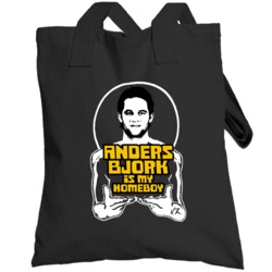 Anders Bjork Is My Homeboy Funny Boston Hockey Totebag