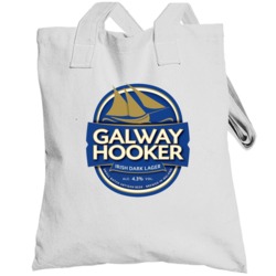 Galway Hooker Irish Dark Lager Beer Drinking Totebag