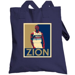Zion Williamson Hope Poster New Orleans Basketball Fan Totebag