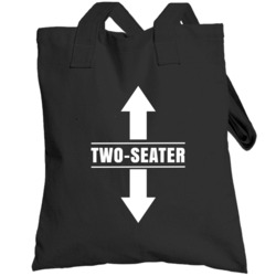 Two Seater Arrows Up And Down Funny Suggestive Totebag