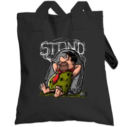 Fred Flintstone Stoned Stoner Weed Totebag