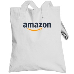 Amazon Online Marketplace Nasdaq Company Logo Employee Fan Totebag