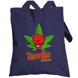 The Devils Lettuce Weed Stoner Funny Totebag