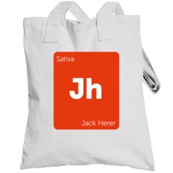 Jack Herer Sativa Strain Weed Totebag