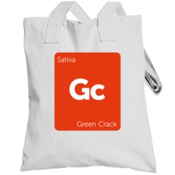Green Crack Sativa Strain Weed Totebag