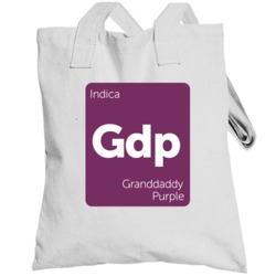 Granddaddy Purple Strain Weed Totebag