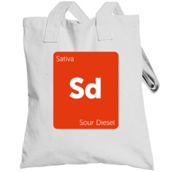 Sour Diesel Sativa Strain Weed Totebag