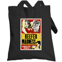 Reefer Madness Retro Classic Weed Movie Poster Totebag