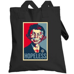 Mad Magazine Alfred E Neuman Hopeless Hope Parody Totebag