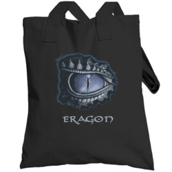 Eragon Eye Dragon Book Black Totebag