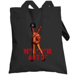 Mash 4077 Peace Sign Legs Tv Show Totebag